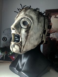 Corey Taylor's mask from Slipknot. Period album by All hope is gone. The mask is made of silicone, harmless to the skin, does not cause allergies.  The mask can be of any color, fastened with straps and elastic bands. The mask is handmade to order. I'm waiting for your message. We don't make our masks out of latex, because latex deteriorates over time and the mask deforms. And our masks are always in good shape. Slipknot Masks, Mask Outfit, All Hope Is Gone, I'm Waiting For You, Corey Taylor, Hope Is, Slipknot, Frappe, Costume Accessories