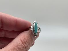 Southwest Style Turquoise Ring Sizes 6-12 available 925 Sterling Silver Face Height: 22mm Shank: 3 mm Weight: 4 grams Stone: stabilized turquoise Nickel Free Silver Hallmark 925 Free US Shipping Ranching Life, Western Ring, Western Rings, Silver Skull Ring, Casual Rings, Sweet Jewelry, Ring Turquoise, Southwest Style, Jewelry Lookbook