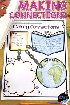 making connections worksheet for kids to make connections with the earth and other objects