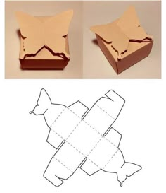 the instructions for how to make an origami box