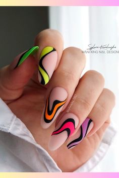 Cute Nails Spring, Easy Summer Nails, Nail Design Diy, Summer Nails Nail Art, Nails Cute Summer, Daily Nail Art, Nail Polish Summer, Nail Art Designs Easy, File Nails