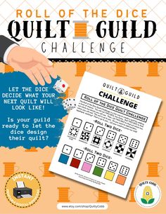 the roll of the dice quilting challenge with instructions to make it easy and fun