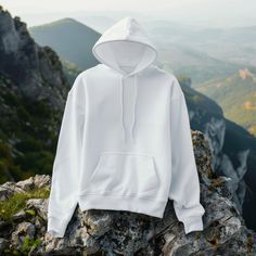 White Hoodie MockUp on Scenic Mountain Background Digital File Download. White Hoodie Mockup, Mountain Background, Hoodie Mockup, White Hoodie, Mountain View, Mockup, Drawing Illustrations, Bathing Beauties, Illustrations