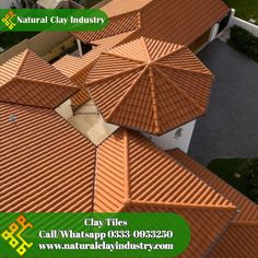 Natural Clay Industry Tiles Terracotta, Terracotta Roof Tiles, Natural Tile, Brick Works, Roof Ceiling, Wall Tiles Design