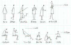 the instructions for how to draw people in different poses and postures, including standing or sitting