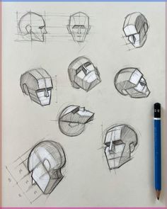 Drawing faces using planes and geometric shapes to understand face ratios and proportions #drawingideas #drawing #drawing tutorial #facedrawing #howtodraw Body Ratio Drawing, Luminous Method Face Drawing, Geometric Face Drawing, Face Structure Sketch, Face Ratio Drawing, Face Planes Art Reference, 3d Geometric Shapes Drawing, Planar Drawing, Facial Structure Drawing