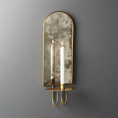 Wall Sconces Living Room, Antiqued Mirror, Unique Candle Holders, Iron Wall Sconces, Modern Candle Holders, Modern Candles, Candle Mirror, Sconces Bedroom