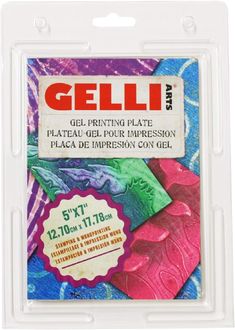 a package of geli paper with different colors and designs on the back of it