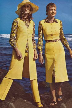 70s Mode, Yellow Dresses, Fashion 90s