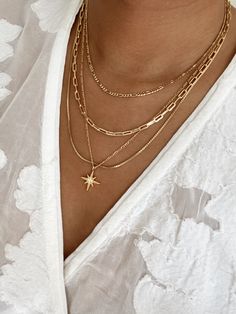 Elegant Gold-tone Necklaces For Layering, Elegant Gold-tone Layered Necklace For Everyday, Gold Plated Tarnish-resistant Layered Necklace As Gift, Elegant Tarnish-resistant Layered Necklace, Gold Tarnish-resistant Layered Necklace, Women's Jewelry And Accessories, Gold Necklace Women