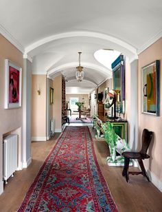 74 hallway ideas to make a great first impression | House & Garden Toby Jones, Italian Cottage, Neisha Crosland, Cottage Porch, Swedish Rug, Stone Stairs, Garage Conversion, Interior Decorator, London Flat