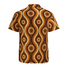 • Embrace the retro spirit with our Vintage 70s Style Shirt, perfect for men who love to make a statement with their style. • Channel your inner hippie with this Retro Shirt, designed to transport you back to the groovy days of the 70s. •Elevate your wardrobe with our Men's Brown Shirt, featuring a unique ombre brown geometric pattern print that adds a touch of vintage charm. •This Groovy Men's Dress Shirt comes complete with a pocket on the left chest for added convenience and style. •Crafted from 100% polyester, this shirt ensures comfort and durability, making it ideal for everyday wear or special occasions. •With its 70s-inspired design and retro vibes, this shirt is sure to become a standout piece in your collection. Designed in California by Trendy Hip Buys. Hand sewn overseas.Perfec Mens Brown Shirt, 1940s Fashion Dresses, Groovy Shirt, Vintage Inspired Shoes, Vintage Shirt Dress, 70s Vintage Fashion, 70s Shirts, 1950s Fashion Dresses, Vintage Style Hat