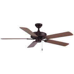 a ceiling fan with three blades on it