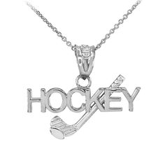 Description: 925 Silver Sterling Ice Hockey Stick & Puck Sports Charm Pendant Necklace Item No.: 1220 Metal Type: Guaranteed .925 Sterling Silver With Stamped 925 Metal Color: Silver. Finish: Rhodium Plated (Tarnish-Free And Allergy-Free) Measurement: Pendant: Height: 0.70" In. Width: 0.84" In. Depth: 0.06" In. Comes With Italian Rolo Chain In 16", 18", 20", 22 Inches Note: This Pendant Is Made To Order Here In The Us. Might Take 3-5 Days To Be Shipped. Ice Hockey Stick, Hockey Jewelry, Ice Rink, White Gold Pendant, Hockey Stick, Charm Pendant Necklace, Special Jewelry, Polish Jewelry, Ice Hockey