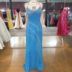 Halter Top Open Back Dress With Silver Beading That Goes Across The Body Y2k Prom Dress, Neon Prom Dresses, Sequins Gown, Elegant Red Dress, Iridescent Dress, Beaded Formal Dress, White Dress Formal, Colorful Dresses Formal, Red Homecoming Dresses