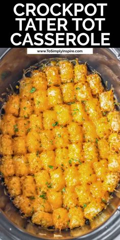 crockpot tater tot casserole in an instant pressure cooker