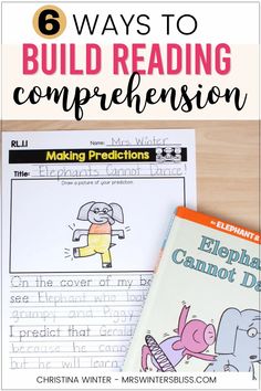 two books with the title 6 ways to build reading comprehension