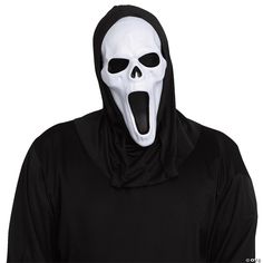 The iconic adult mask has a sharper ghostly look. Just add your own black robe for an easy complete gruesome look! One size fits most adults. GHOSTFACE is a registered trademark of Fun World Div., Easter Unlimited, Inc. All Rights Reserved. GHOST FACE protected under worldwide copyright registration, and is the exclusive property of Fun World Div., Easter Unlimited, Inc. All Rights Reserved. THE ICON OF HALLOWEEN is a registered trademark of Fun World Div., Easter Unlimited, Inc. All Rights Rese Ghost Face Mask, Halloween Express, Fun World, Feather Crafts, Ghost Face, Leather Dye, True Identity, Costume Mask, Ghost Faces