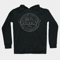 a black sweatshirt with the words vintage in white on it