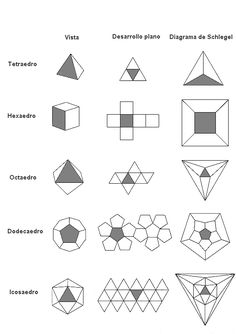 an image of different shapes and sizes for paper origami crafts, including pentagons