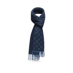 A sophisticated accessory for formal looks, this elegant scarf in a soft, luxurious blend of cashmere and wool is woven with a graduated monogram pattern. Elegant Scarf, Louis Vuitton Scarf, Monogrammed Scarf, Louis Vuitton Official Website, Elegant Scarves, Mens Casual Dress Outfits, Monogram Pattern, Designer Scarves, Louis Vuitton Official