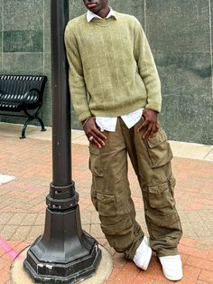 Y2k Tyler The Creator, Earthy Mens Fashion, Earthy Streetwear, Earthy Men, Earth Tone Outfits Men, Camo Pants Outfit Men, Men Aesthetic Outfits, Tyler The Creator Outfits, Cargo Pants Outfit Men