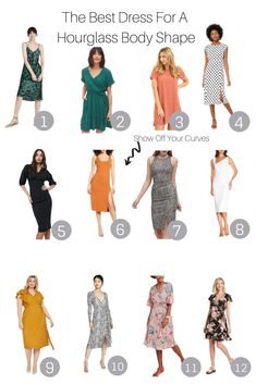 Hourglass Business Outfit, Minimal Hourglass Style, Hour Glass Fashion Tips, Tops For Hourglass Shaped Women, Dresses For Hour Glass Shaped Women, Dress Styles For Hourglass Shape, Clothes Hourglass Shape, Hour Glass Style Fashion, The Full Hour Glass Shape Outfits