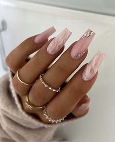 Latest Nails, Nails Designer, Nail Acrylic, Nails Trends, Ballerina Nails, Acrylic Nails Coffin Short, Nails Black, Pink Acrylic Nails