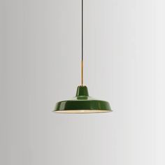 Retro Enamel Green Metal Suspension Lamp For Cafe - 1-Light Hanging Fixture / Barn Kitchen Shades, Green Barn, Lamp Retro, Kitchen Lamps, Hanging Fixture, Hanging Light Fixtures, Canopy Lights, Fluorescent Light, Suspension Lamp