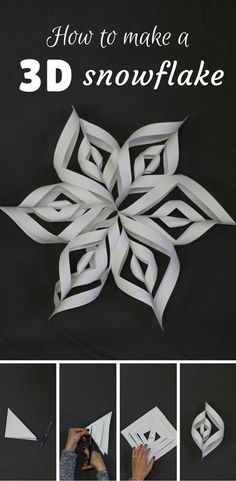 how to make a 3d snowflake