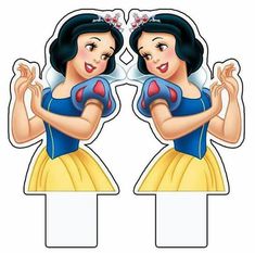 Snow white double sided cupcake topper Paper Cut Outs, Snow White Birthday Party, Disney Princess Birthday Party, Snow White Birthday, Princess Cupcakes, Snow White Party