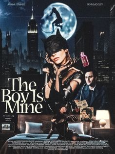 the boy is mine movie poster with an image of a woman in leather clothes and a man