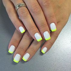 Neon Nail Designs, Nails Neon, Nail Art Halloween, Nails Acrylic Short, Bright Summer Nails, Nail Acrylic, Square Nail Designs, Nail Art Designs Summer, Her Nails