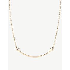 Find TIFFANY & CO. Tiffany T Smile 18ct Yellow-gold Necklace on Editorialist. Tiffany & Co 18ct yellow-gold necklaceMaterials:18ct yellow-goldProduct details:Lobster clasp fasteningSmile pendantAdjustable length 16-18” Yellow Gold Recycled Jewelry With Clavicle Chain, Yellow Gold Jewelry With Clavicle Chain In Recycled Gold, Yellow Gold Clavicle Chain Jewelry In Recycled Gold, Elegant Sterling Silver Yellow Gold Bar Necklace, Elegant Sterling Silver Bar Necklace In Yellow Gold, 14k Yellow Gold Necklace With Clavicle Chain, Elegant Yellow Gold Sterling Silver Bar Necklace, 14k Yellow Gold Clavicle Chain Necklace, Minimalist Polished Yellow Gold Diamond Necklace