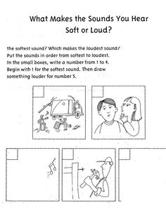 a page from the book what makes the sounds you hear soft or loud?