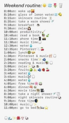 That Girl Morning Routine Weekend, That Girl Weekend Routine, Routine For Weekend, Day Routine Weekend, Perfect Morning Routine For School, Weekend Day Routine, Morning To Night Routine, Weekend Routines, Saturday Routine