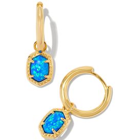 From Kendra Scott, the  Daphne Framed Huggie Hoop Earrings feature:Hoop earrings14k gold plated brassPost closureApprox. 0.58" outside diameterImported. Earrings In Gold, Accessories Ideas, Huggie Earrings, Kendra Scott Jewelry, Everyday Earrings