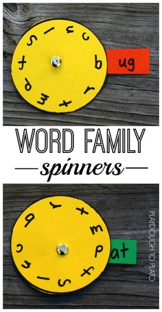 Spin a Word Family | Word families, Phonics, Word family activities Spin A Word, Word Family Activities, Preschool Literacy, Word Family, Teaching Phonics, Teaching Literacy, Kindergarten Literacy, Word Activities, Phonics Activities