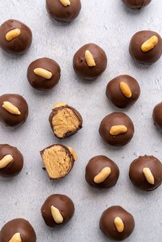 chocolates with peanut butter in the middle