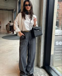 Gray Striped Pants Outfit, Striped Dress Pants Outfit, Navy Striped Pants Outfit, Plaid Dress Pants Outfit, Grey Pinstripe Trousers Outfit, Grey Striped Pants Outfit, Blue Pinstripe Pants Outfit, Black Striped Pants Outfit, Pin Stripe Pants Outfit