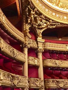 the interior of an ornately decorated theatre