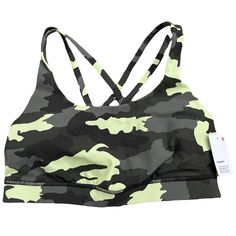 Lululemon Energy Bra Size 8 Camo Lululemon Camo Bra, Lululemon Energy Bra, Camo Colors, Sports Bras, Bra Sizes, Black Green, Lululemon Athletica, Camo, Sports Bra