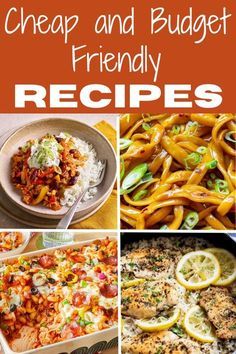 the best cheap and budget friendly recipes