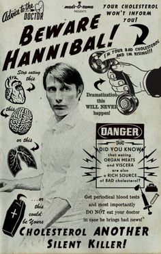 an advertisement for the beware of hannibal, which is being advertised by children