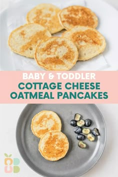 baby and toddler cottage cheese oatmeal pancakes