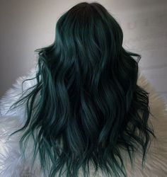 Taper Fade Mullet, Dark Green Hair Dye, Green Hair Color Ideas, Fade Mullet, Green Hair Color, Emerald Green Hair, Edgy Hair Color, Emerald Hair, Lavender Hair Colors