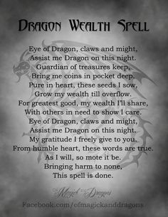 Dragon Protection Spell, Dragons In Witchcraft, Dragon Spells Magic, Draconic Magick, Morning Spells, Dragon Witchcraft, Dragon Spells, Dragon Spell, Dragon Magick