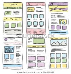 four different types of web pages