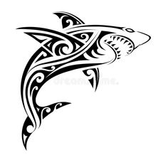 Hai Tattoo, Stammestattoo Designs, Hammerhead Shark Tattoo, Shark Drawing, Polynesian Tattoo Designs, Kunst Tattoos, Hawaiian Tattoo, Ornamental Tattoo