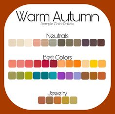 Deep Autumn Vs Warm Autumn, Autumn Color Palette Summer Outfits, Neutral Undertone Clothes Color Palettes, Earthy Autumn Color Palette, Warm Autumn Neutrals, Warm Autumn Color Palette Nails, Warm Autumn Color Combinations, Warm Autumn Colour Palette, Autumn Color Palette Fashion Outfit